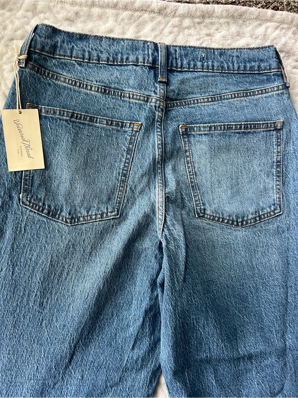 NWT Universal Thread Highest Rise Vintage Straight Leg Medium Wash Jeans|Size 8R - Picture 12 of 12